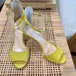 *LAST CHANCE* - Barneys New York Yellow Suede Heels